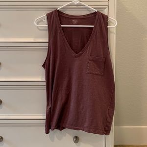 Madewell maroon tank top